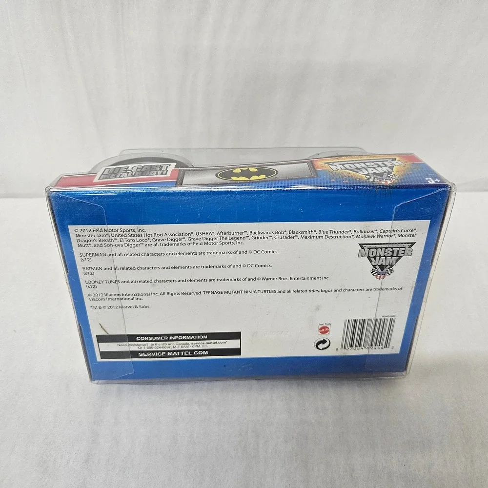 Hot Wheels Monster Jam Batman Die-Cast 1:24 30th Anniversary Damaged Box